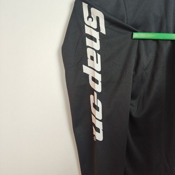 NWT Snap-on 1/4-Zip Sweatshirt Men's M Black Long Sleeves Logo Lightweight - Picture 10 of 11